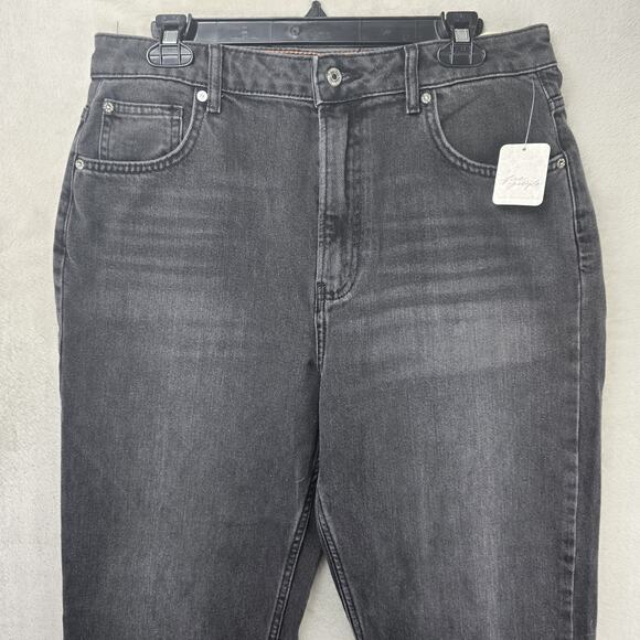 Free People We The Free Pacifica Slim Straight Leg Jeans Sz 32 Black (32x27) NWT - Picture 2 of 16